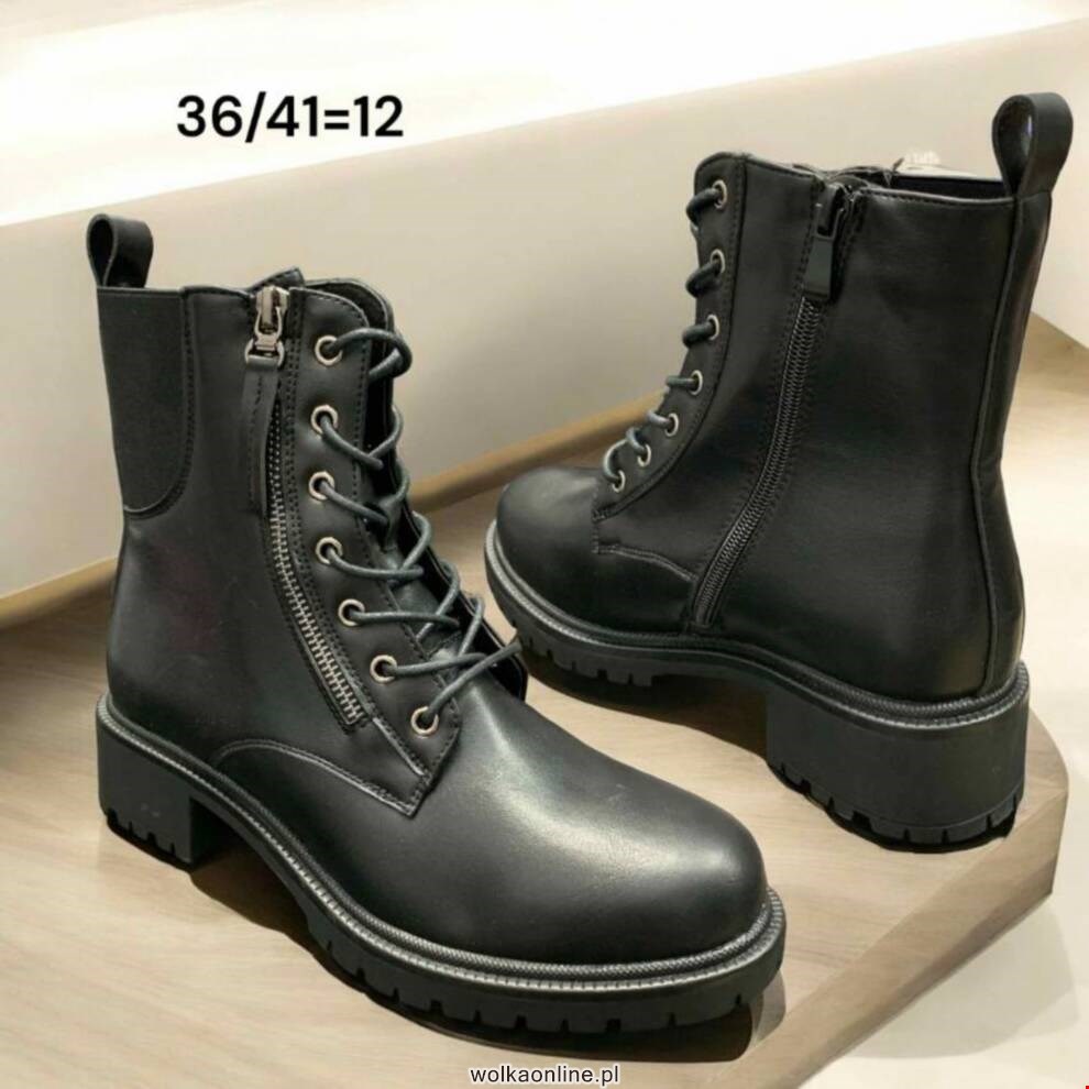 Botki damskie A1057 BLACK 36-41