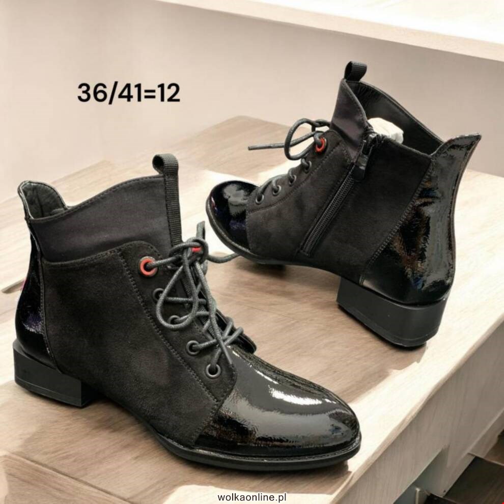 Botki damskie A1059 BLACK 36-41