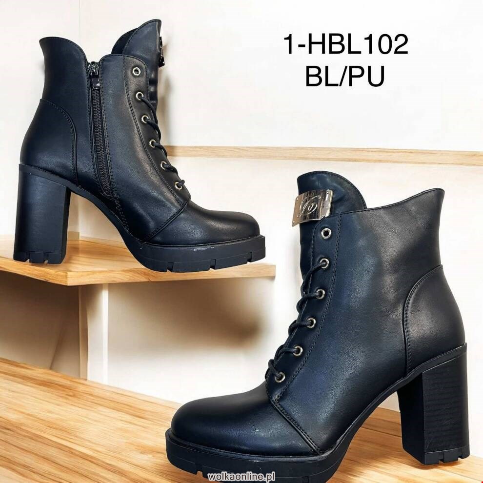 Botki damskie 1-HBL102 BLACK 36-41