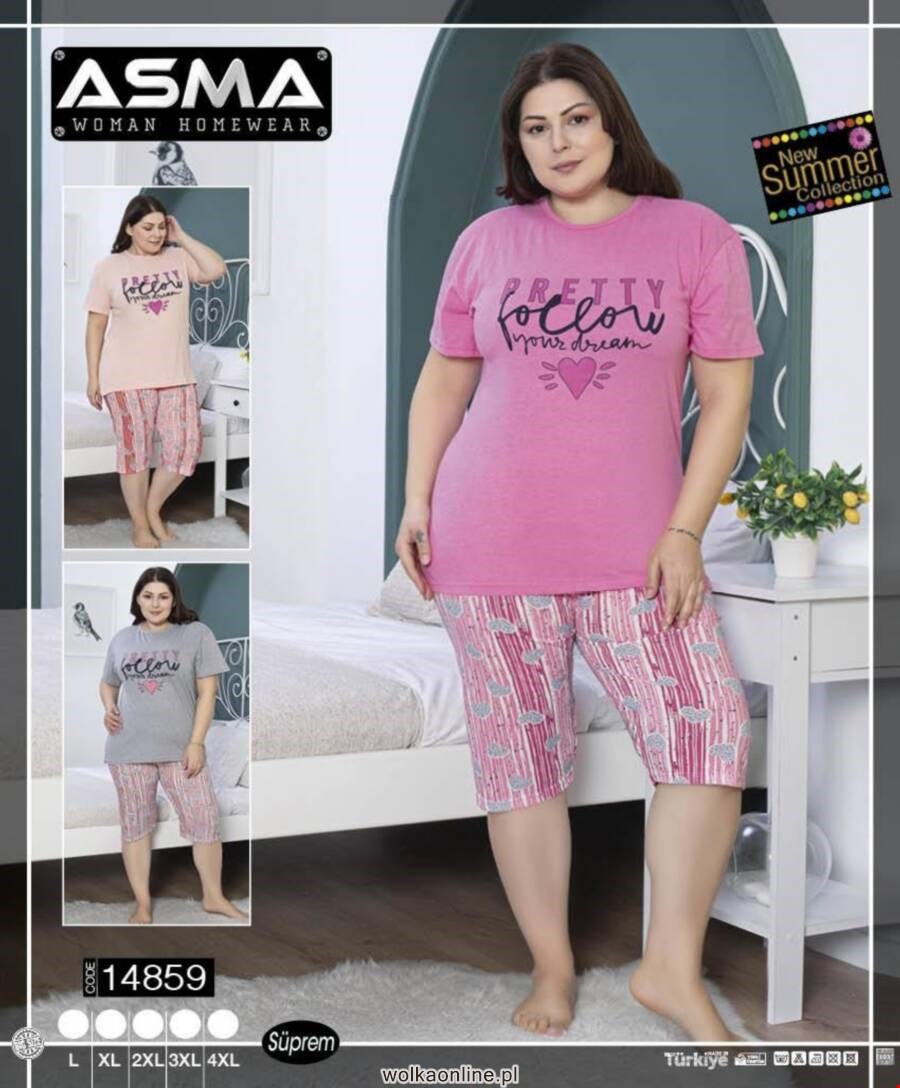 Piżama damskie 14859 Mix kolor L-4XL (Towar Tureckie)