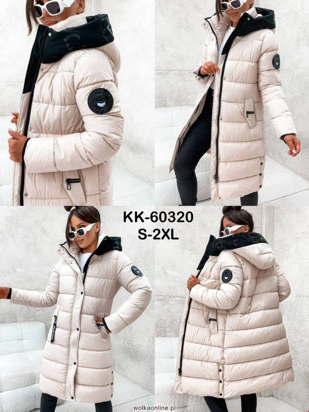 Kurtka damskie KK-60320 1 KOLOR S-2XL