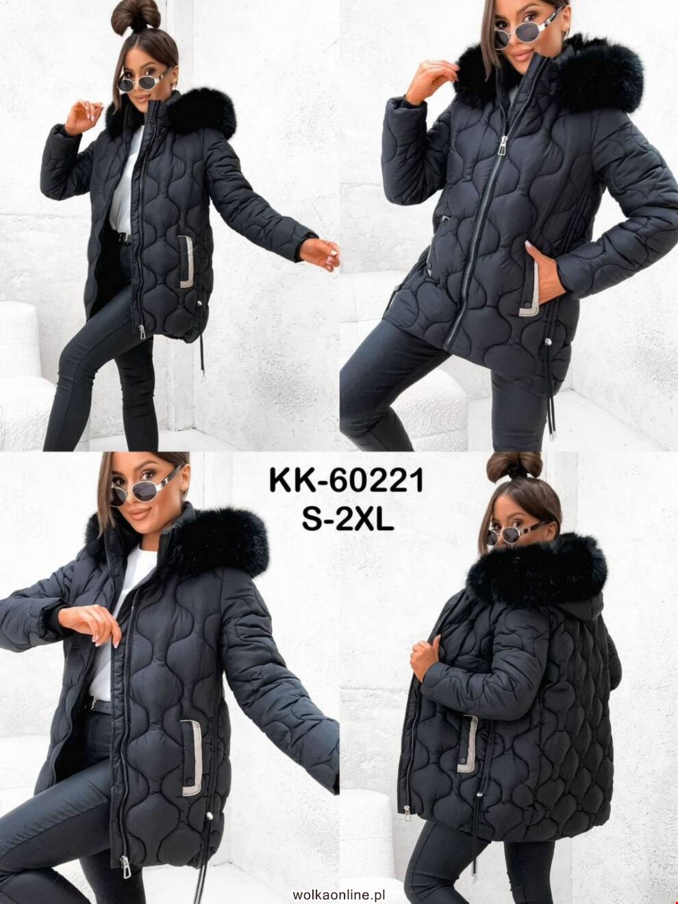 Kurtka damskie KK-60221 1 KOLOR S-2XL