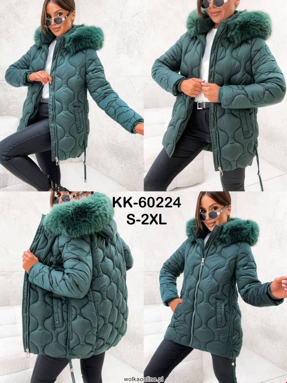 Kurtka damskie KK-60224 1 KOLOR S-2XL