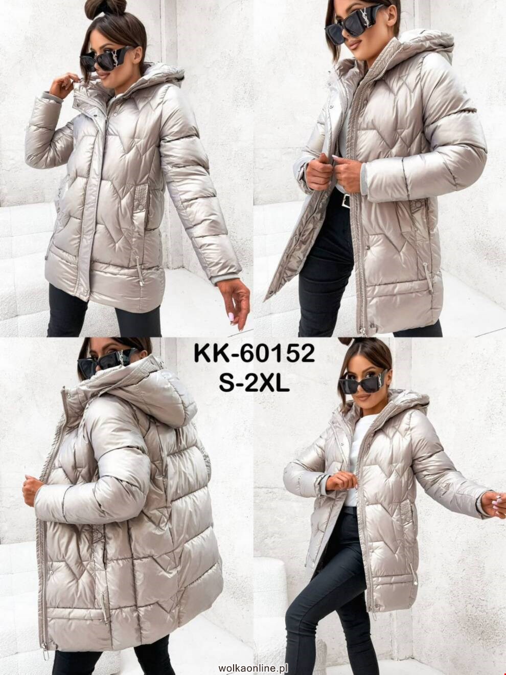 Kurtka damskie KK-60152 1 KOLOR S-2XL