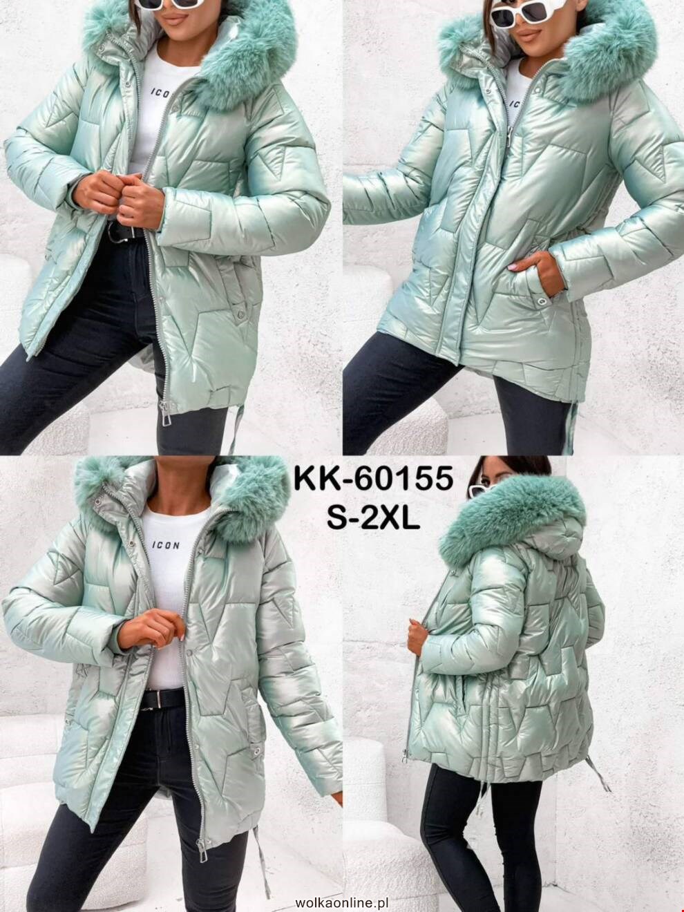 Kurtka damskie KK-60155 1 KOLOR S-2XL