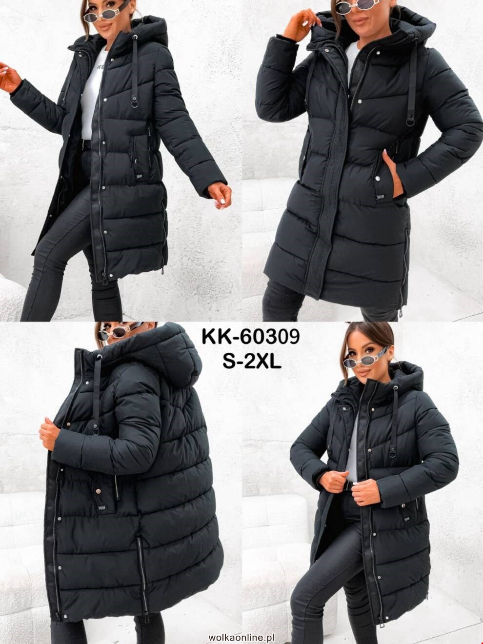 Kurtka damskie KK-60309 1 KOLOR S-2XL