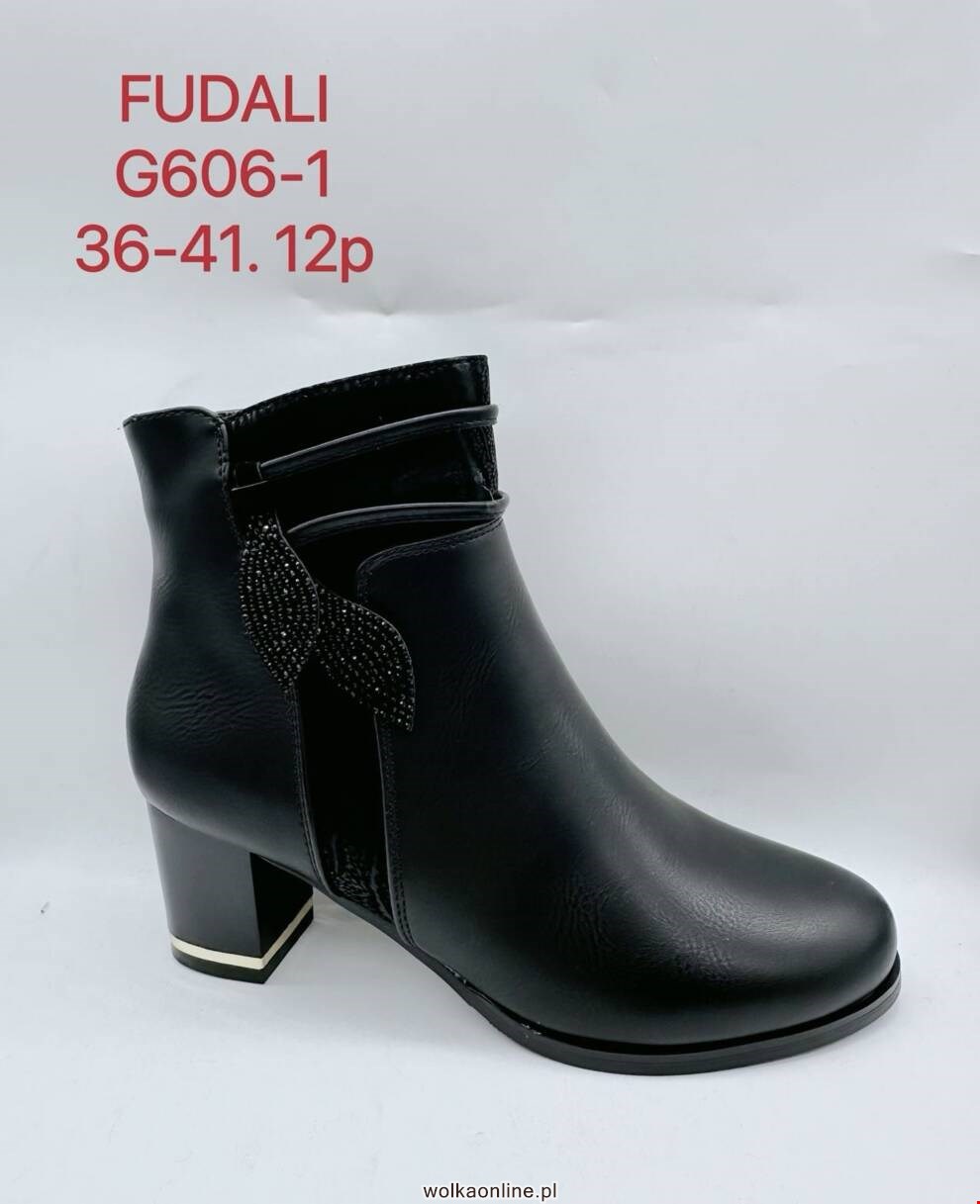 Botki damskie G606-1 BLACK 36-41