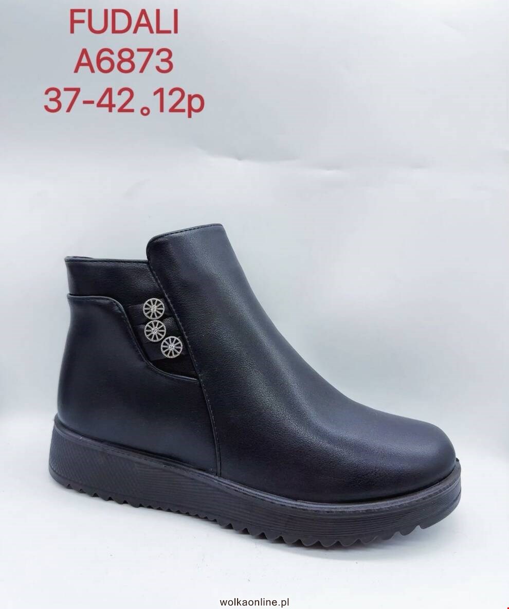 Botki damskie A6873 BLACK 37-42