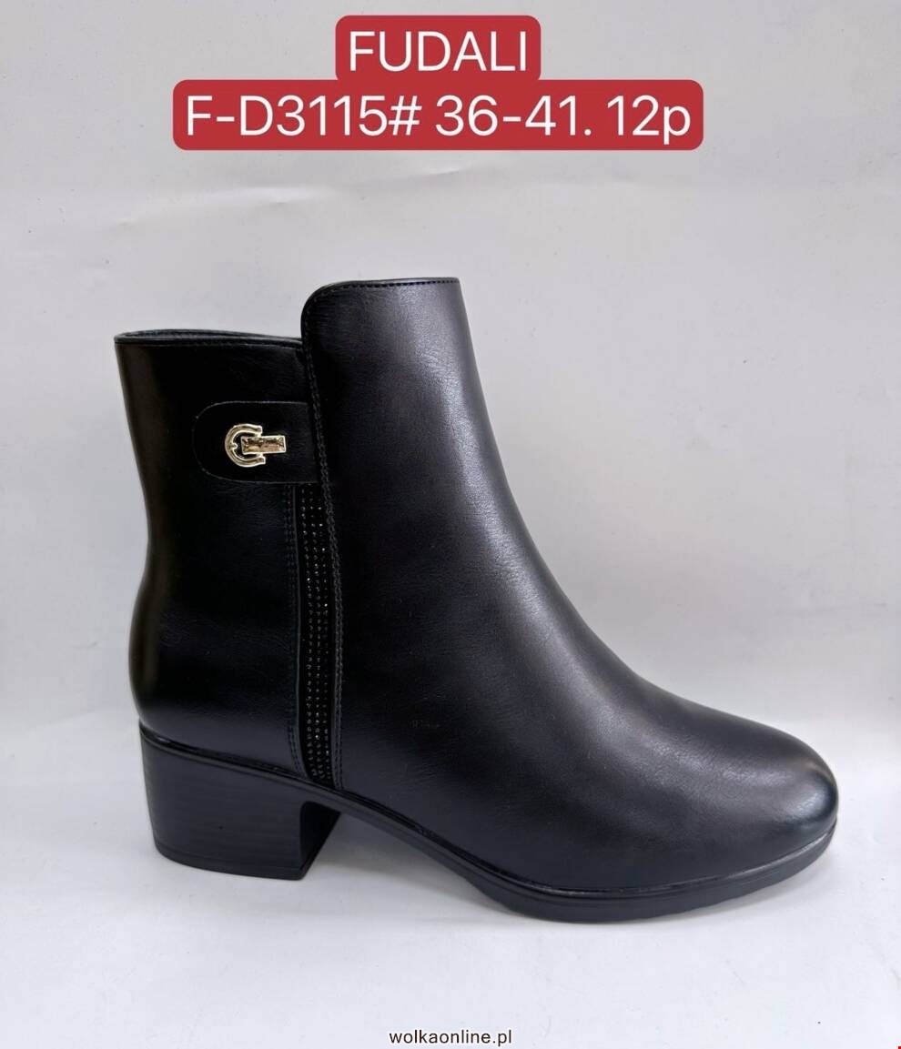 Botki damskie F-D3115 BLACK 36-41