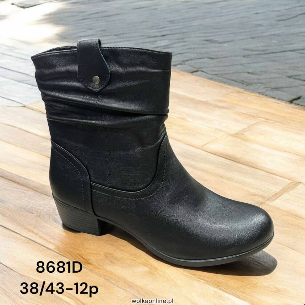 Botki damskie 8681D BLACK 38-43 