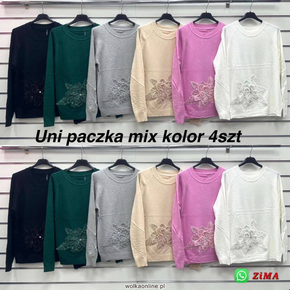 Sweter damskie QQ720 Mix kolor Standard