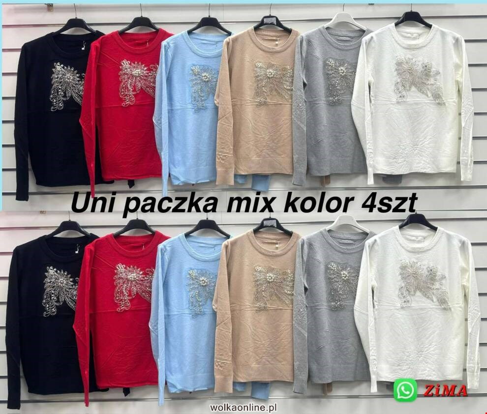 Sweter damskie QQ721 Mix kolor Standard