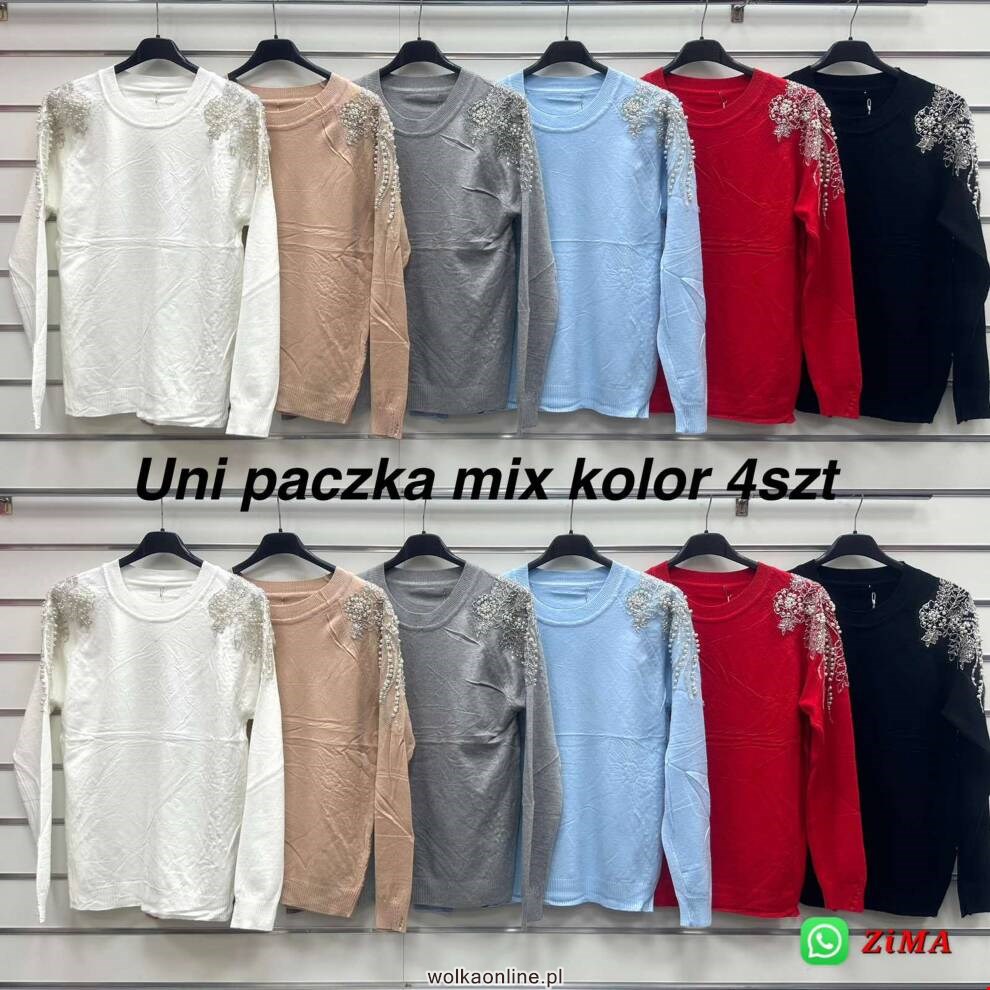 Sweter damskie QQ722 Mix kolor Standard