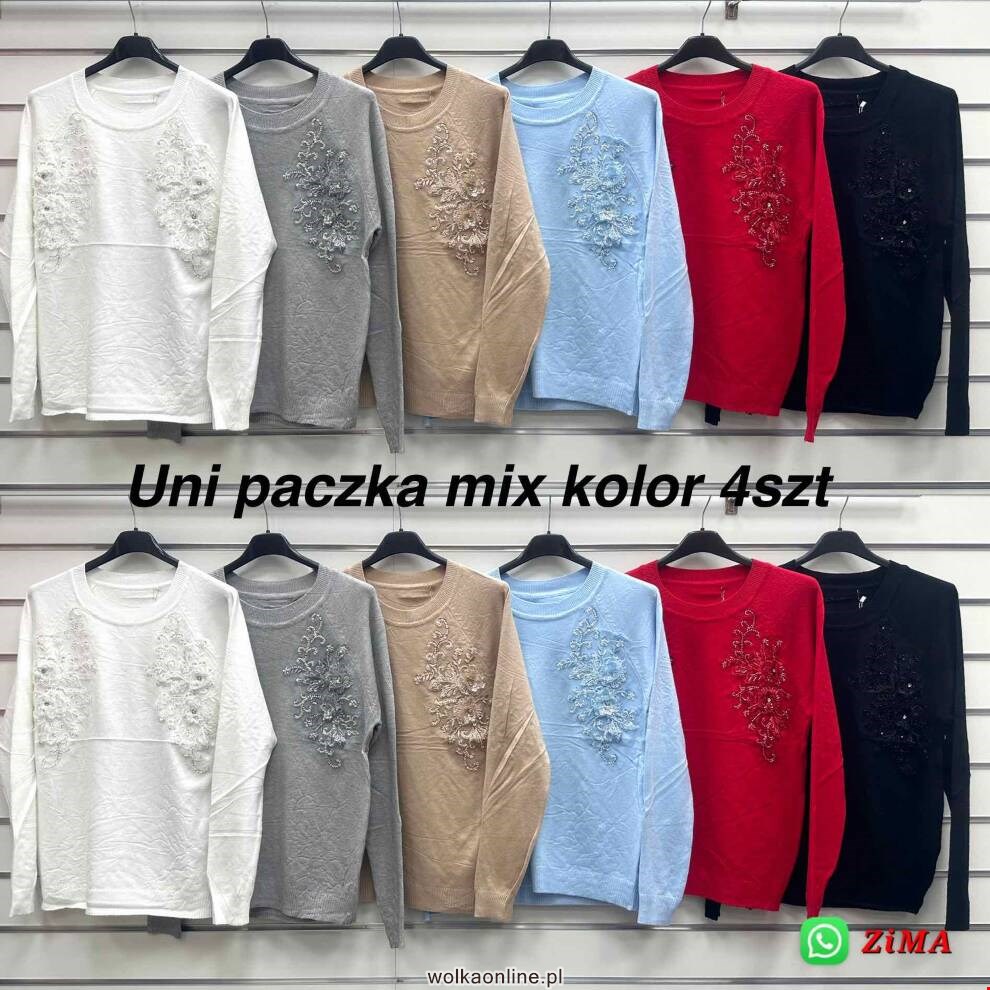 Sweter damskie QQ724  Mix kolor Standard