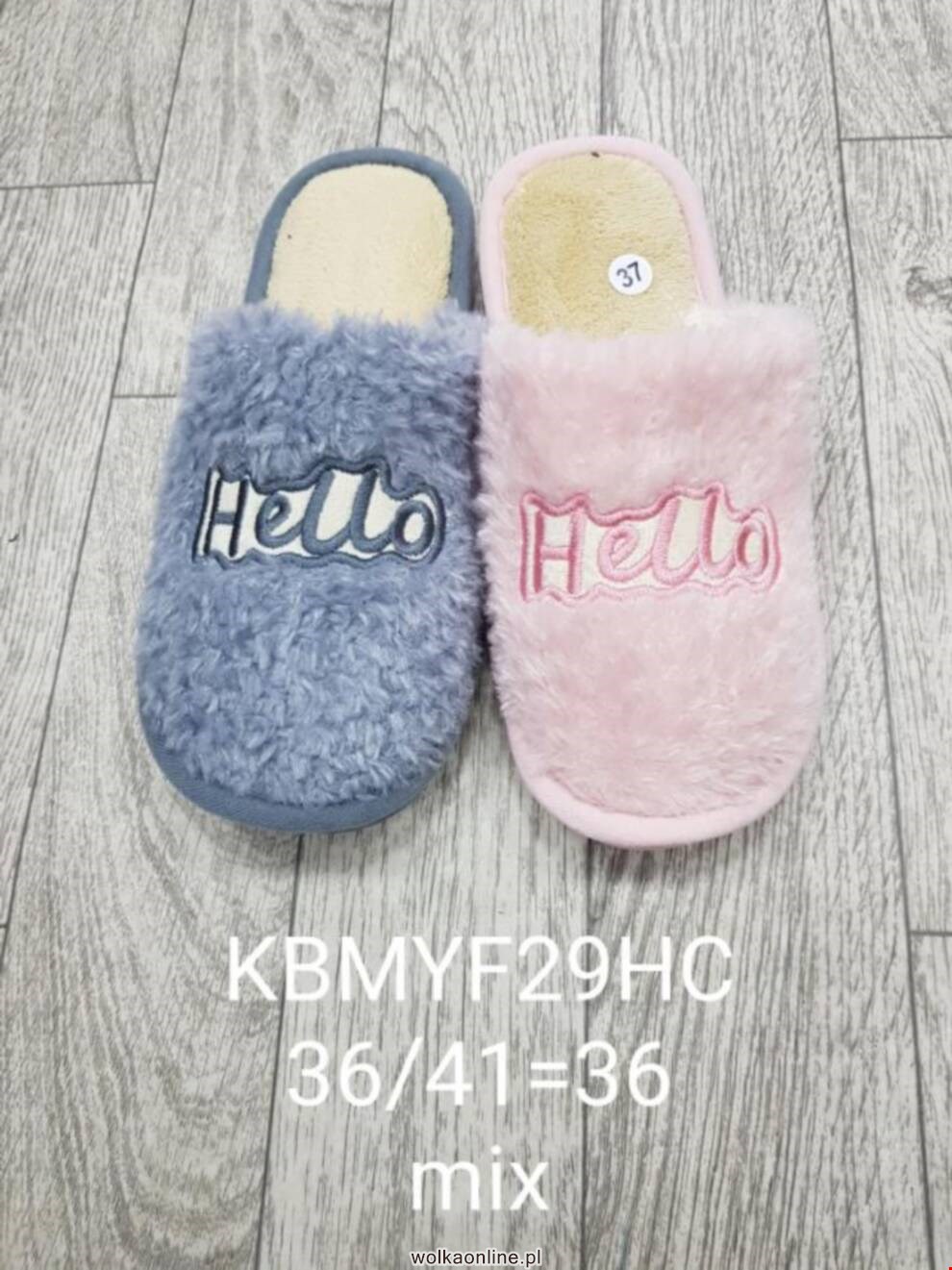 Kapcie damskie KBMYF29HC 36-41 MIX KOLOR