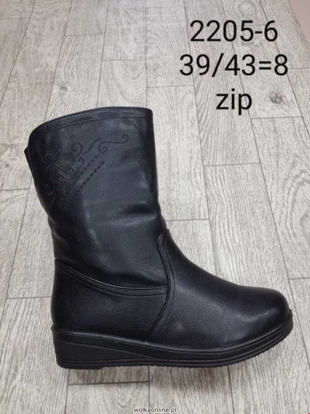 Botki damskie 2205-6 BLACK 39-43 