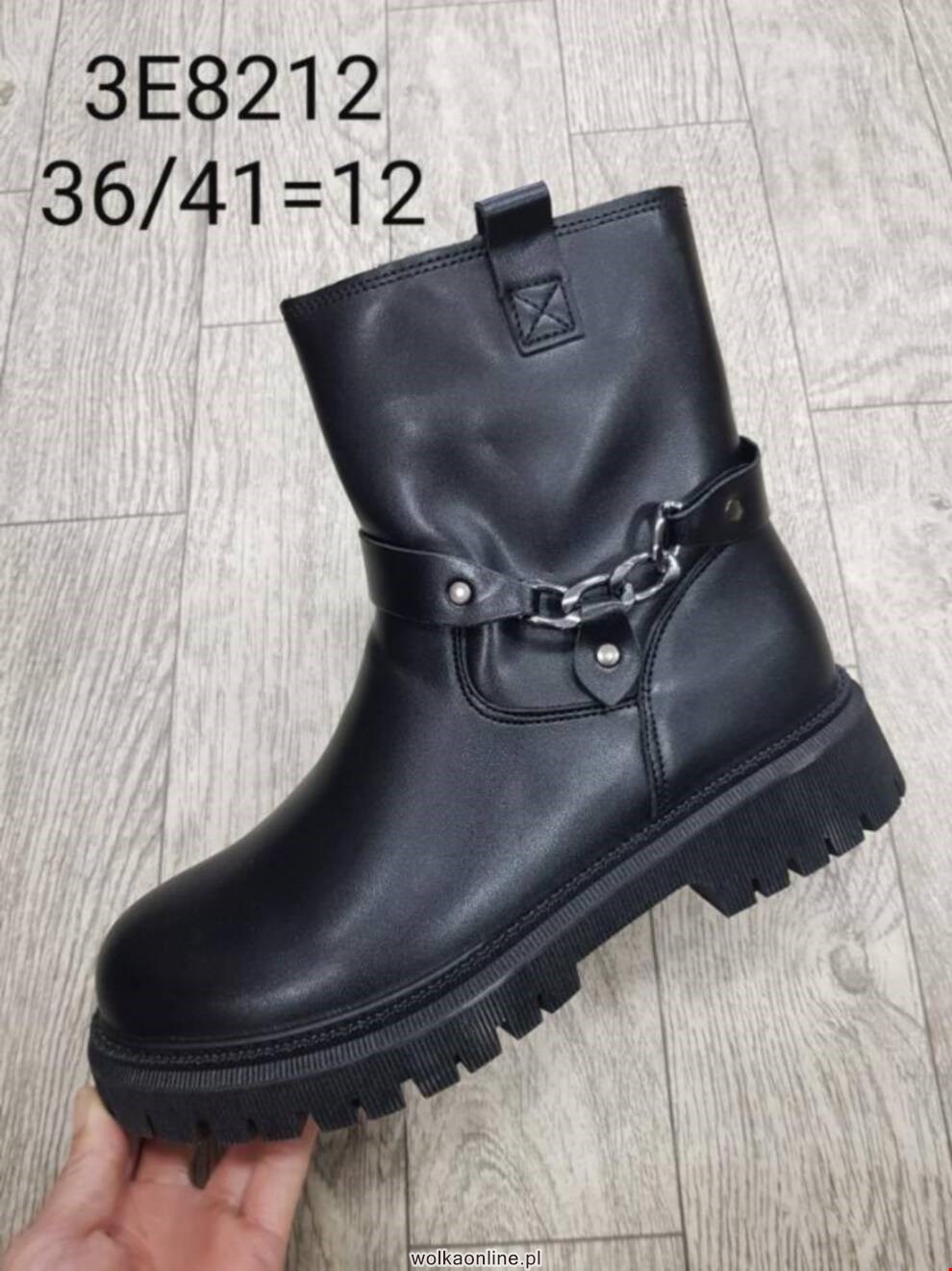 Botki damskie 3E8212 BLACK 36-41