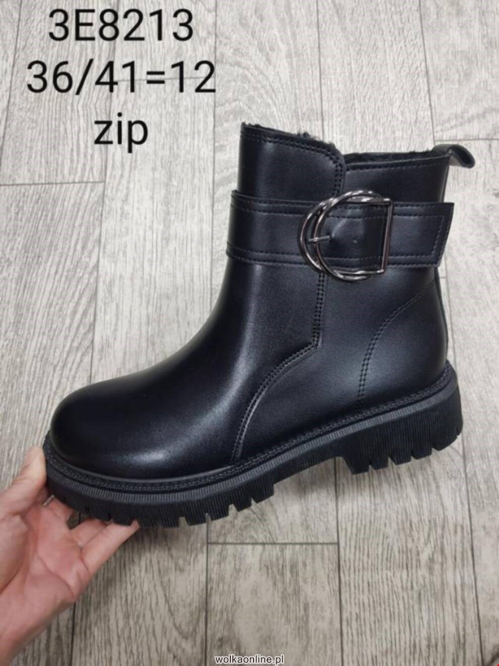 Botki damskie 3E8213 BLACK 36-41