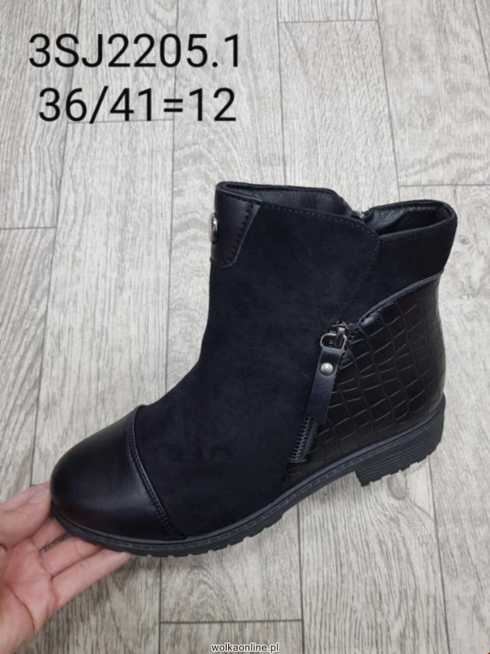 Botki damskie 3SJ2205 BLACK 36-41