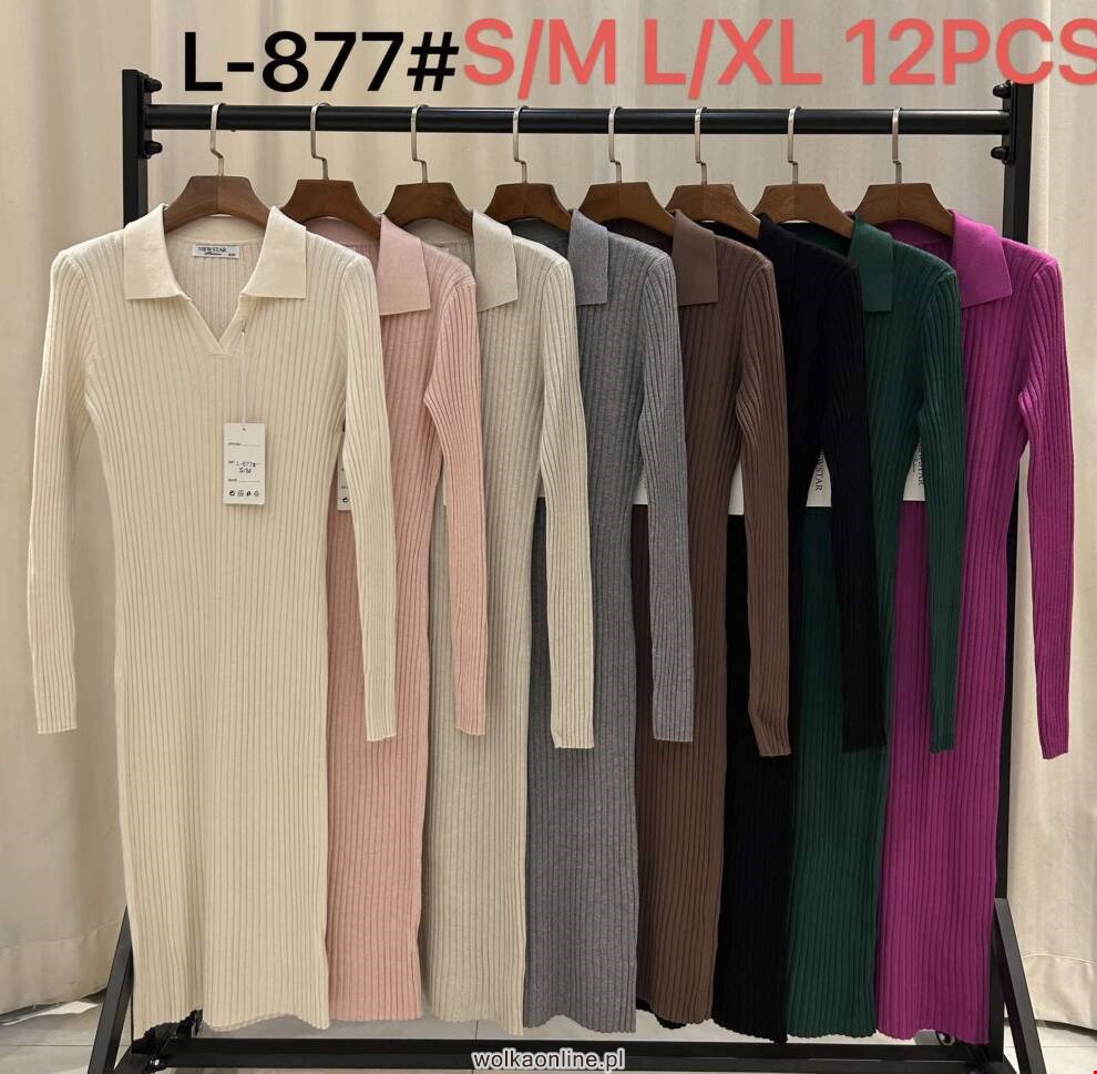 Sukienka damskie L-877  Mix kolor S/M-L/XL