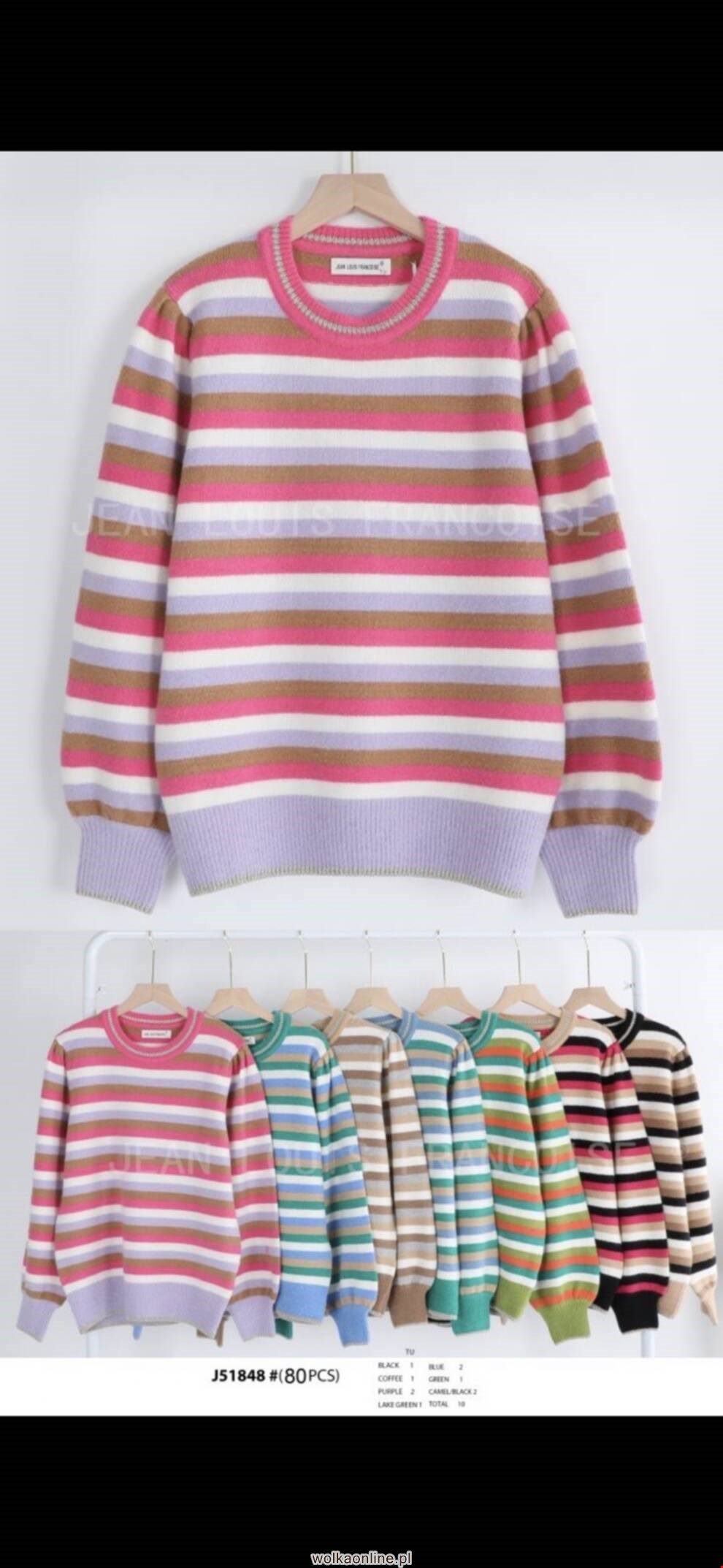 Sweter damskie J51848 Mix kolor Standard