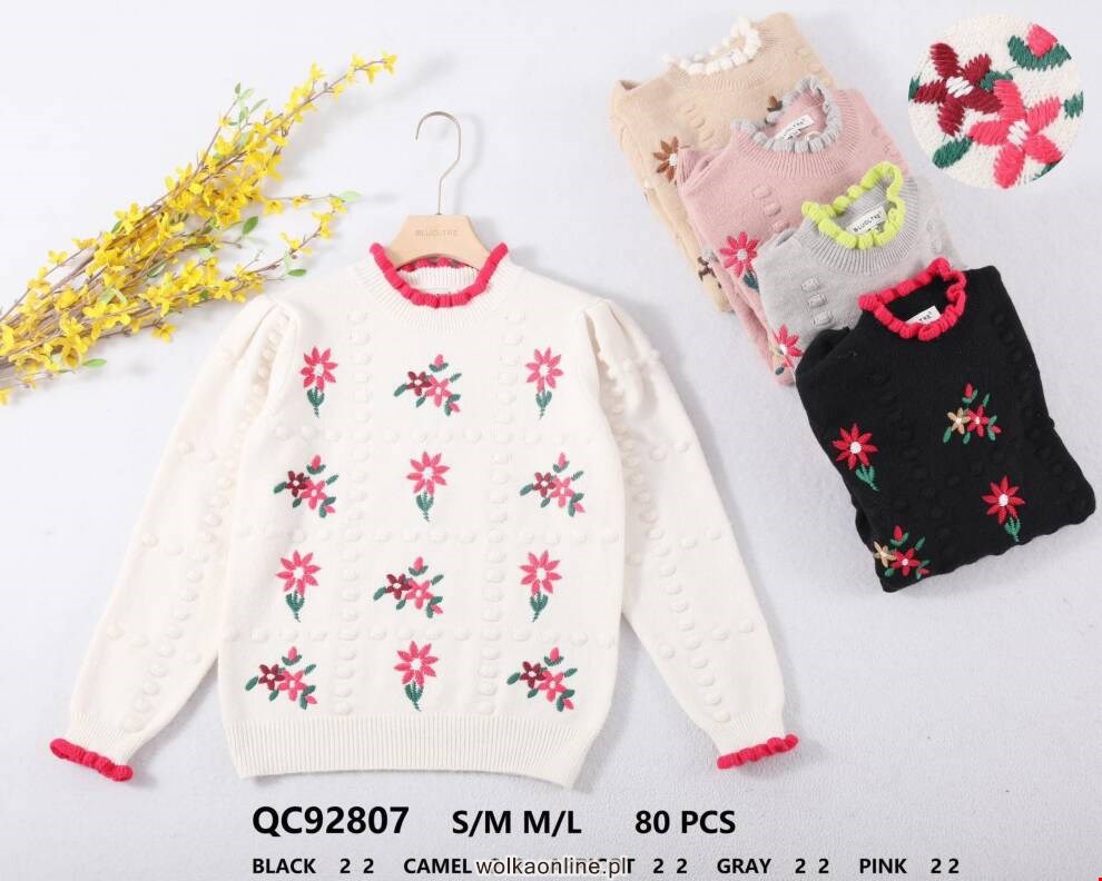 Sweter damskie QC92807 Mix kolor S/M-M/L