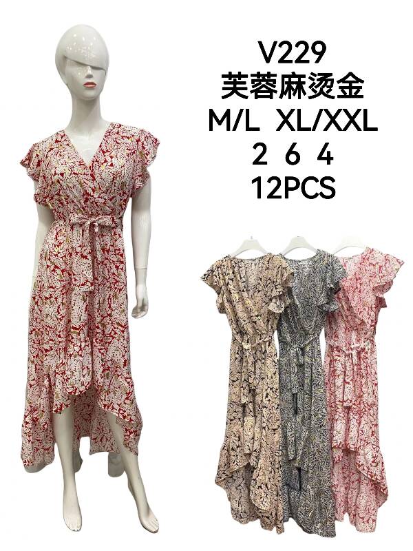Sukienki damskie Roz M/L-XL/2XL, Mix Kolor Paczka 12 szt